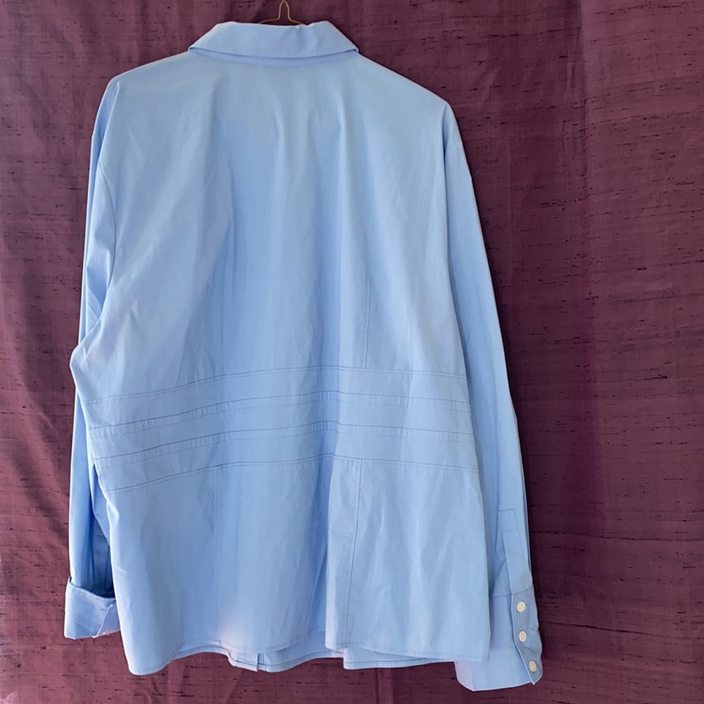 Talbots Structured Stretch Cotton Buttondown Tunic - image 6